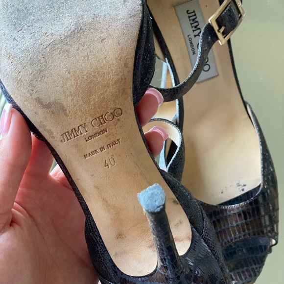 Jimmy Choo croc embossed pumps - Picture 3 of 3